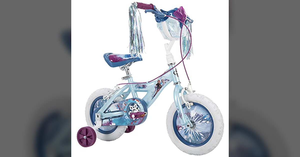 Huffy Frozen Themed Bicycle for Kids w/ Training Wheels